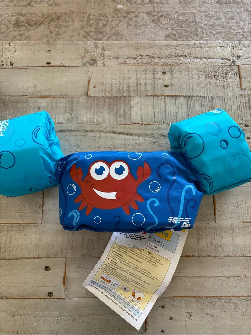 Stearns Kids Puddle Jumper Water Wings Crab Life Jacket
